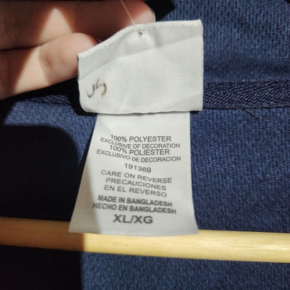 NWT NHL Navy and Yellow Sabres Quarter-Zip Pullover, Size XL - Picture 4 of 8